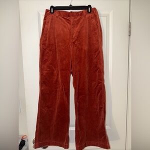 Uniqlo COMPTOIR DES COTONNIERS Corduroy Wide Pants Orange size L